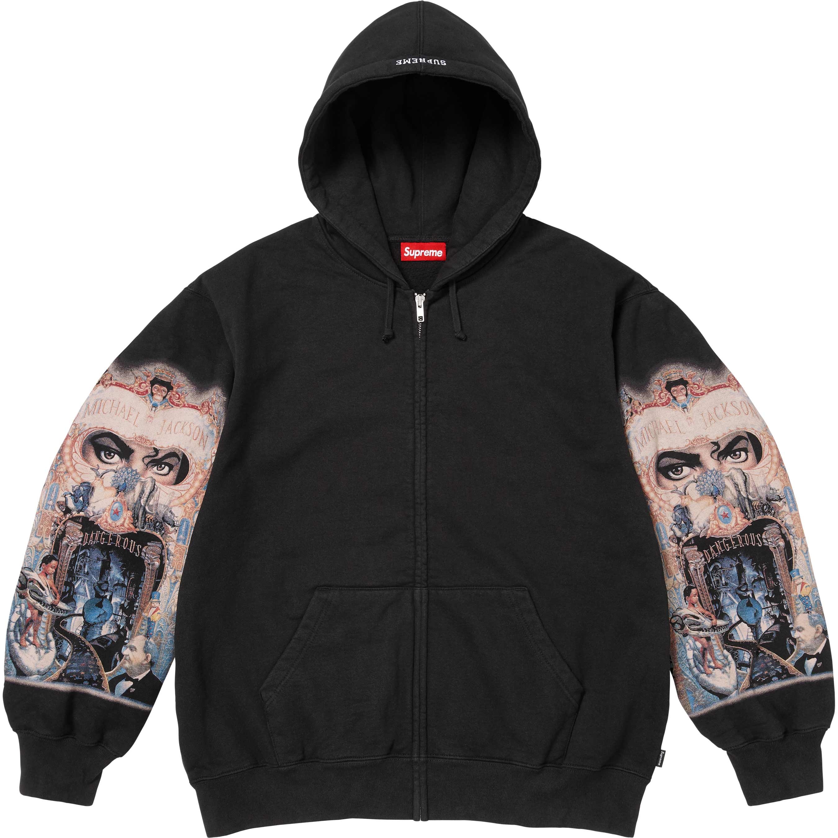 Michael Jackson® Dangerous Zip Up Hooded Sweatshirt view 5